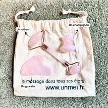 Coffret visage accessoires quartz rose