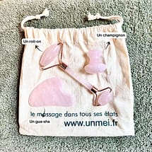 Coffret visage accessoires quartz rose