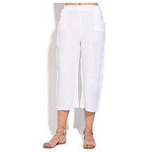 Pantacourt massage fluide blanc