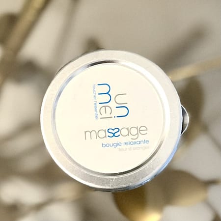Bougie de massage fleur d'oranger