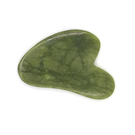 Gua Sha en pierre de jade - Vert